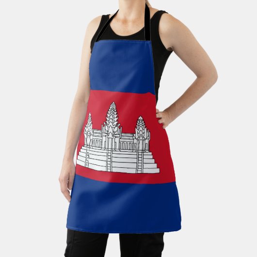 Kambodscha-Flagge Schürze (InSitu)