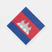 Kambodscha-Flagge Serviette (Ecke)