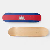 Kambodscha-Flagge Skateboard (Horizontal)