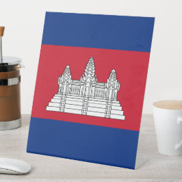 Kambodscha-Flagge Sockelschild