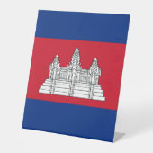 Kambodscha-Flagge Sockelschild (Vorderseite)
