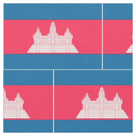 Kambodscha-Flagge Stoff (Nahaufnahme)