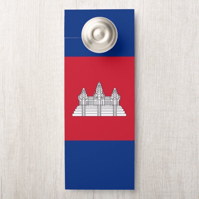 Kambodscha-Flagge Türanhänger (Auf Knauf)