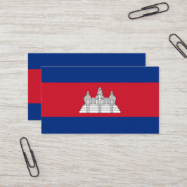 Kambodscha-Flagge Visitenkarte