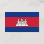 Kambodscha-Flagge Visitenkarte (Vorderseite)