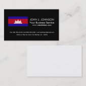 Kambodscha-Flagge Visitenkarte (Vorne/Hinten)