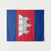 Kambodscha-Flagge Wandteppich (Vorderseite (Horizontal))
