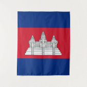 Kambodscha-Flagge Wandteppich (Vorderseite)