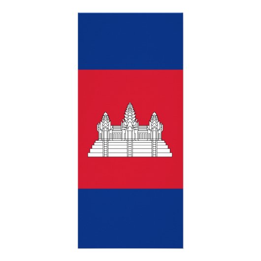 Kambodscha-Flagge Werbekarte (Vorne)