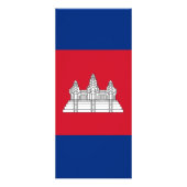Kambodscha-Flagge Werbekarte (Hinten)