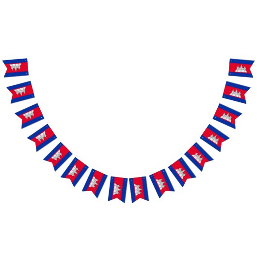 Kambodscha-Flagge Wimpelkette (Alle)