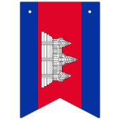 Kambodscha-Flagge Wimpelkette (Erste Fahne)