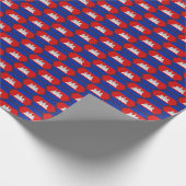 Kambodscha-Flaggen-Bienenwaben-Packpapier Geschenkpapier (Ecke)