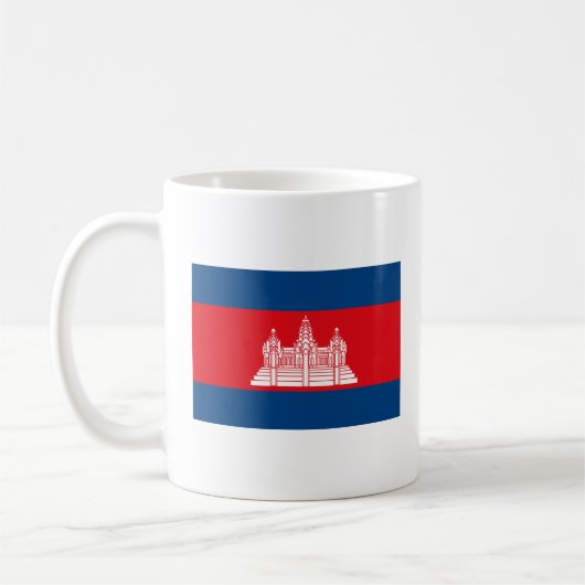 Kambodscha-Flaggen-Tasse Kaffeetasse (Links)