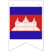 Kambodscha-Flaggenemblem Wimpelkette (Zweite Fahne)