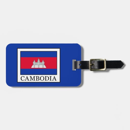 Kambodscha Gepäckanhänger (Vorderseite horizontal)
