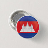 Kambodscha-Ikonenflagge Button (Vorne & Hinten)