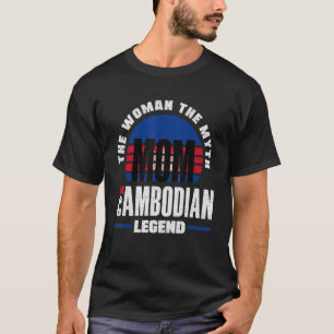 Kambodscha Kambodscha Tag der Flaggenmütter T-Shirt
