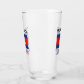 Kambodscha - Kambodschanische Flagge Personalisier Glas (Links)