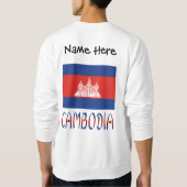 Kambodscha - Kambodschanische Flagge Personalisier Sweatshirt (Rückseite)