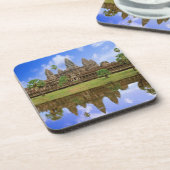 Kambodscha, Kampuchea, Angkor Wat Tempel. Getränkeuntersetzer (Linke Seite)