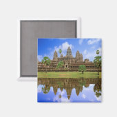 Kambodscha, Kampuchea, Angkor Wat Tempel. Magnet (Vorderseite/Rückseite)