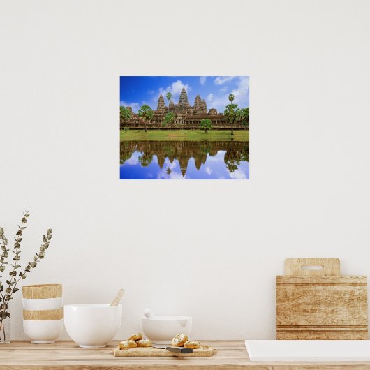 Kambodscha, Kampuchea, Angkor Wat Tempel. Poster (Küche)