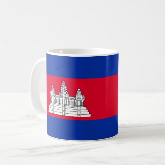 Kambodscha Keramik Tasse (Vorderseite Links)