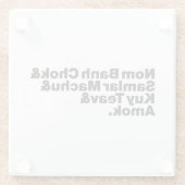 Kambodscha/Khmer Street Food Glasuntersetzer (Rückseite)