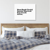 Kambodscha/Khmer Street Food Leinwanddruck (Insitu (Schlafzimmer))