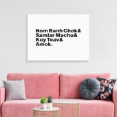 Kambodscha/Khmer Street Food Leinwanddruck (Insitu (Wohnzimmer))