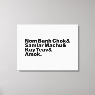 Kambodscha/Khmer Street Food Leinwanddruck