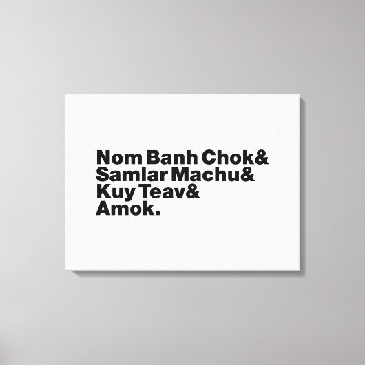 Kambodscha/Khmer Street Food Leinwanddruck (Vorderseite)