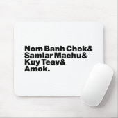 Kambodscha/Khmer Street Food Mousepad (Mit Mouse)