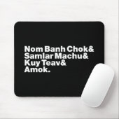 Kambodscha/Khmer Street Food Mousepad (Mit Mouse)