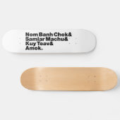 Kambodscha/Khmer Street Food Skateboard (Horizontal)