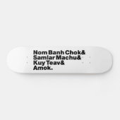 Kambodscha/Khmer Street Food Skateboard (Horizontal)