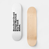 Kambodscha/Khmer Street Food Skateboard (Vorderseite)