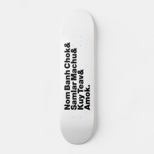 Kambodscha/Khmer Street Food Skateboard