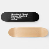 Kambodscha/Khmer Street Food Skateboard (Horizontal)