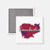 Kambodscha Magnet (Vorderseite/Rückseite)