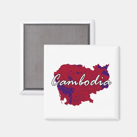 Kambodscha Magnet (Vorderseite/Rückseite)