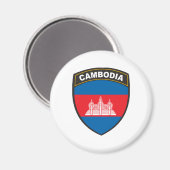 Kambodscha Magnet (Vorderseite/Rückseite)
