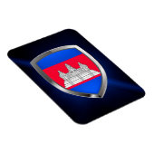 Kambodscha Metallisches Emblem Magnet (Rechte Seite)