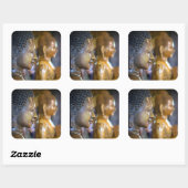 Kambodscha, Phnom Penh. Buddha Quadratischer Aufkleber (Blatt)