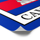 Kambodscha Poster (Ecke)