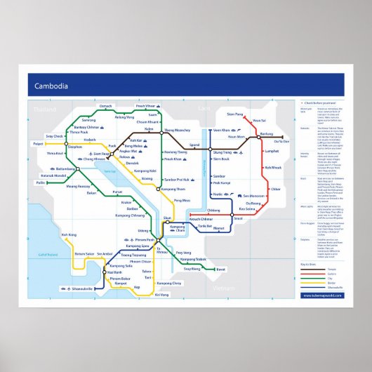 Kambodscha Poster (Vorne)