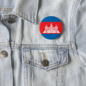 Kambodscha-Qualitäts-Flagge Button (Beispiel)