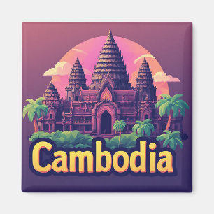🧲 Kambodscha-Reise-Andenken Urlaubserinnerung Ges Magnet