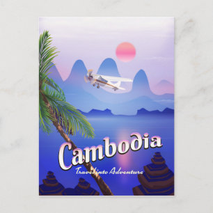 Kambodscha 'Reise in das Abenteuer' Postkarte
